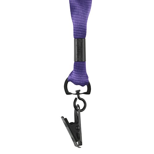 Additional Image 1 - a blue lanyard with a badge on it