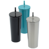 View Image 3 of 3 of Richland Vacuum Tumbler with Stainless Straw - 22 oz.