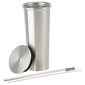 Additional Image 1 - a silver cup with a lid