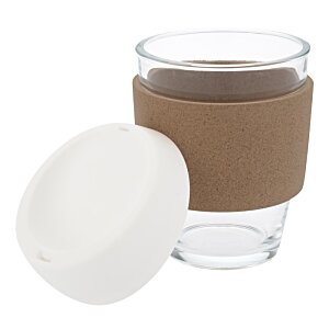 Additional Image 3 - a glass with a brown sleeve