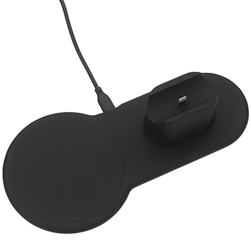 Additional Image 5 - a black mouse pad with a cord