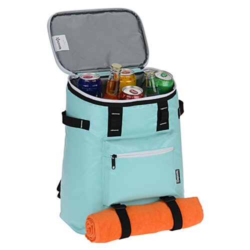 Additional Image 1 - a blue bag with a lid open