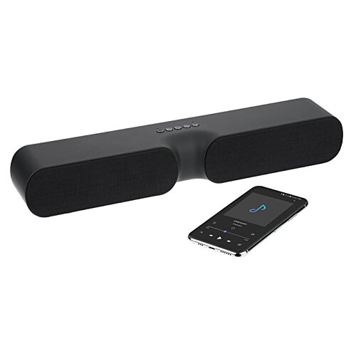 Additional Image 1 - a black rectangular speaker with a rectangular object on the side