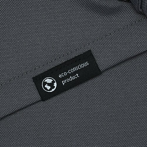 Additional Image 2 - a white label on a black jacket