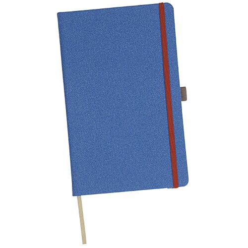 Additional Image 1 - a blue notebook with a red stripe