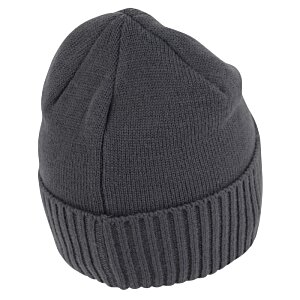 Additional Image 1 - a black beanie with a white background