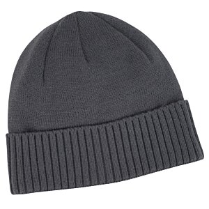 Additional Image 2 - a grey beanie with a white background