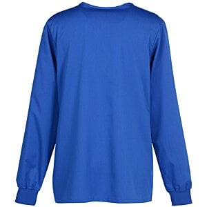 Additional Image 1 - a blue long sleeved shirt