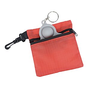 Additional Image 3 - a red bag with a key chain