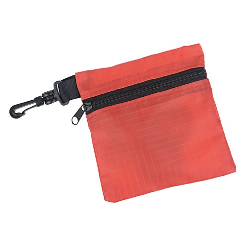 Additional Image 1 - a red bag with a black zipper