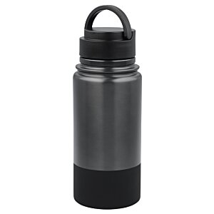Additional Image 3 - a black and grey water bottle