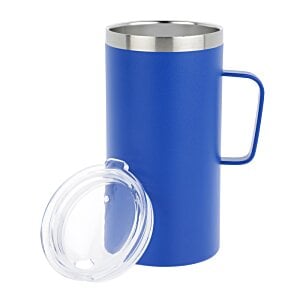 Additional Image 1 - a blue and silver mug