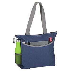 Additional Image 3 - a blue bag with a green bottle