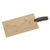 View Image 2 of 4 of Bamboo Cutting Board with Leatherette Strap