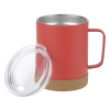 View Image 2 of 2 of Cork Bottom Vacuum Mug - 12 oz.