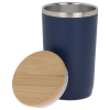 Additional Image 1 - a blue cup with a wooden lid