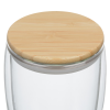 View Image 3 of 3 of Easton Glass Cup with Bamboo Lid - 12 oz.