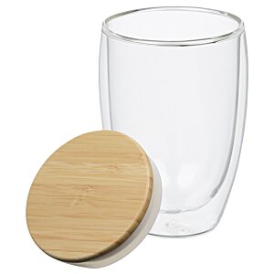 Additional Image 1 - a glass with a wooden coaster