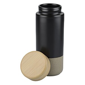 Additional Image 1 - a black and tan container
