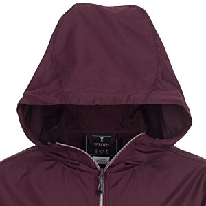 Additional Image 2 - a purple hooded jacket with a white background