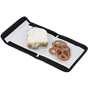 Additional Image 3 - a sandwich and pretzels on a tray