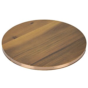 Additional Image 1 - a round wooden surface with a white background