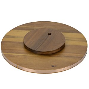Additional Image 2 - a wooden plate with a round object