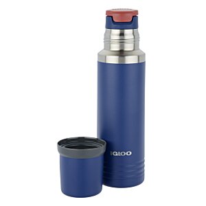 Additional Image 1 - a blue and silver thermos