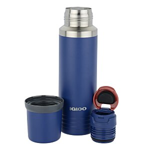 Additional Image 2 - a blue and silver thermos