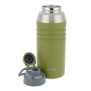 Additional Image 1 - a green and grey thermos