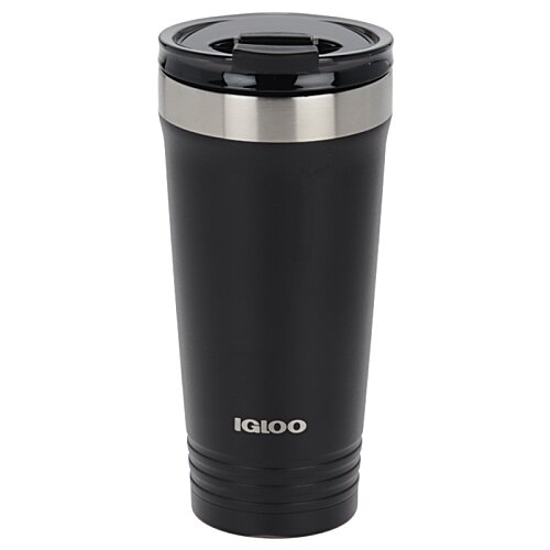 Additional Image 1 - a black and silver tumbler