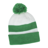 Additional Image 1 - a green and white striped hat