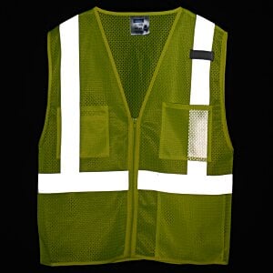 Additional Image 1 - a green vest with white stripes