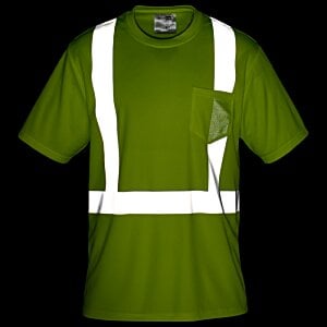 Additional Image 3 - a green shirt with white straps