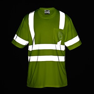 Additional Image 3 - a green shirt with white stripes