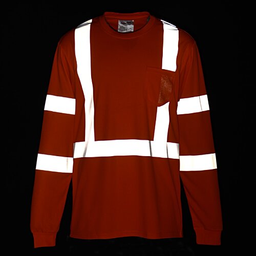 Additional Image 3 - a red shirt with white stripes