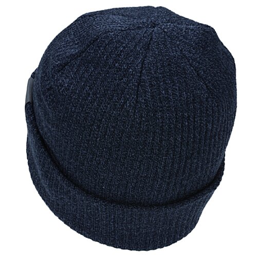 Additional Image 3 - a black beanie with a white background