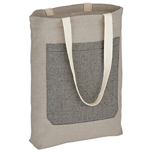 Additional Image 1 - a grey bag with white handles