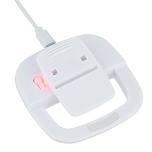 Additional Image 4 - a white object with a red light