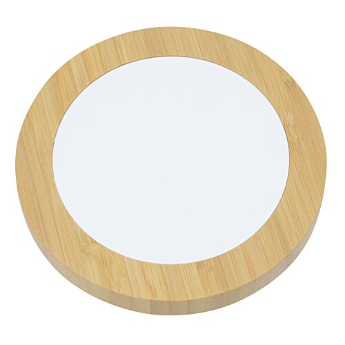 Additional Image 1 - a white plate with a wooden frame