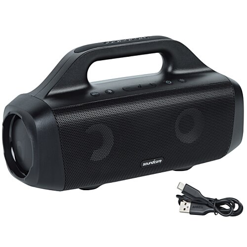 Additional Image 1 - a black speaker with a handle