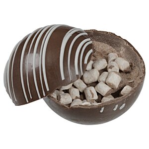 Additional Image 4 - a chocolate egg with white and black stripes