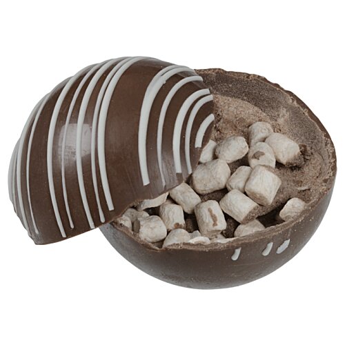 Additional Image 4 - a chocolate egg with white and black stripes
