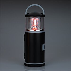 Additional Image 5 - a black lantern with a red light