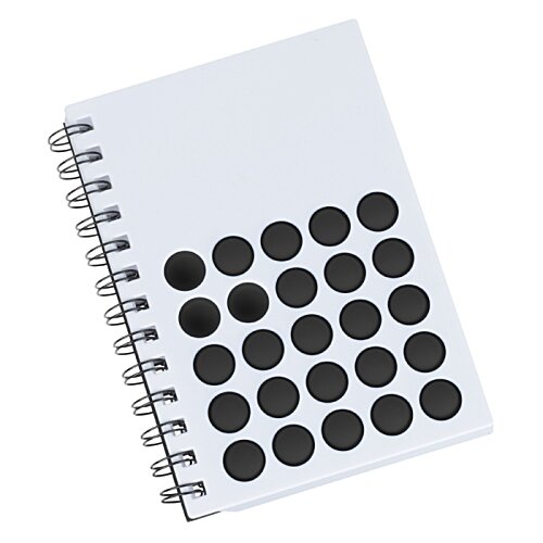 Additional Image 1 - a spiral bound notebook with blue circles