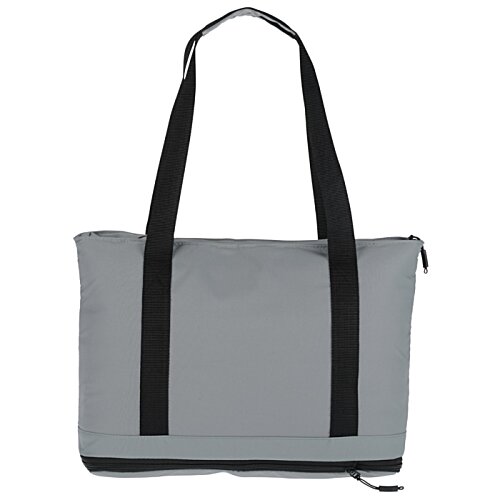 Additional Image 4 - a grey bag with black straps