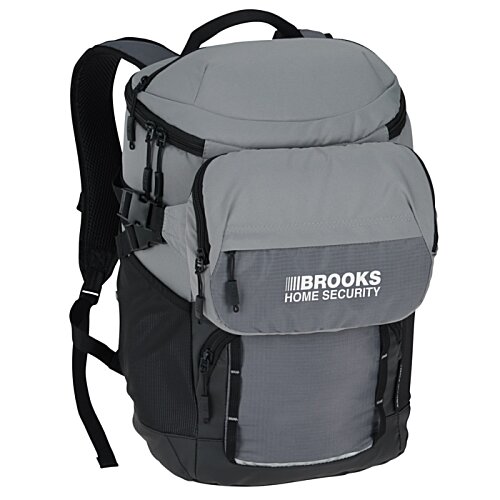 Additional Image 1 - a grey backpack with a black strap
