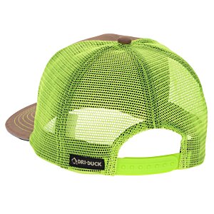 Additional Image 1 - a green hat with a brown back