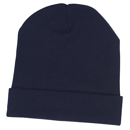 Additional Image 3 - a black beanie on a white background