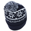 View Image 4 of 4 of Snowflake Cuffed Pom Beanie